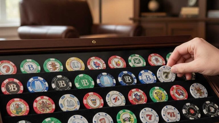 casino chip display