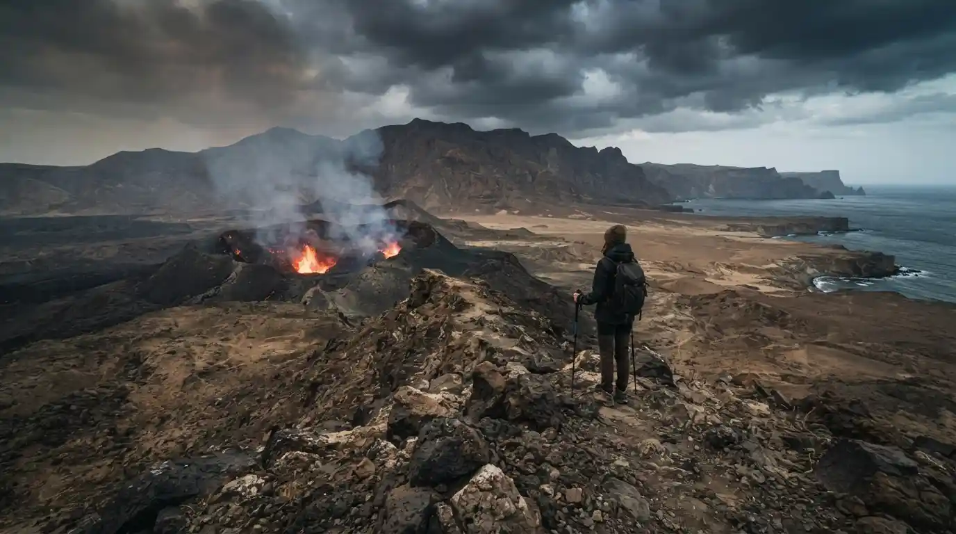 Dramatic landscape representing dangerous places on Earth to visit